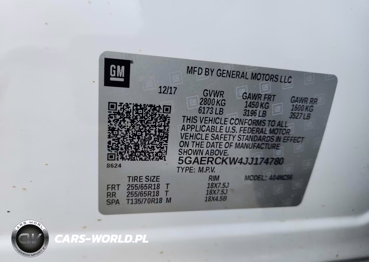 2018 Buick Enclave Premium VIN:5GAERCKW4JJ174780 - 13