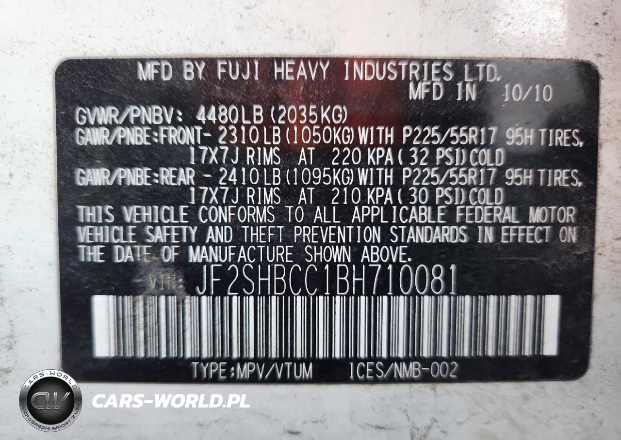 2011 Subaru Forester 2.5X Premium VIN:JF2SHBCC1BH710081 - 13