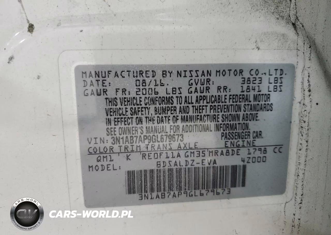 2016 Nissan Sentra S VIN:3N1AB7AP9GL679673 - 12
