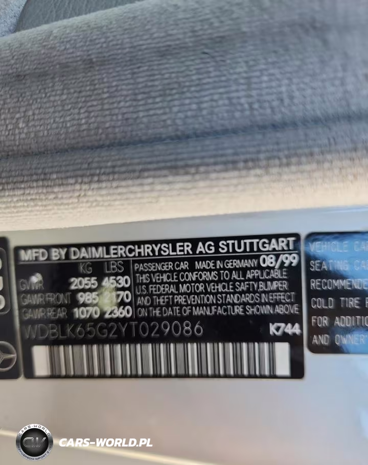 2000 Mercedes-Benz Clk 320 VIN:WDBLK65G2YT029086 - 12