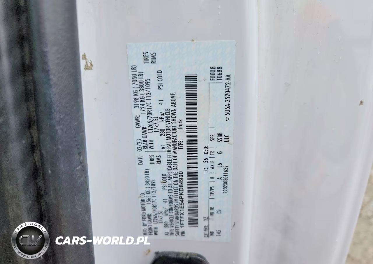 2023 Ford F150 Super Cab VIN:1FTFX1E54PKD84900 - 13