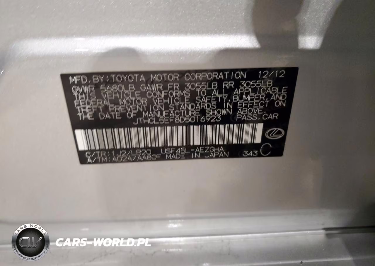 2013 Lexus Ls 460 VIN:JTHCL5EF8D5016923 - 12