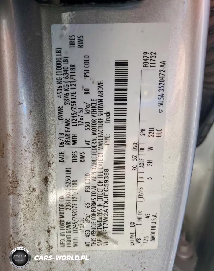 2018 Ford F250 Super Duty VIN:1FT7W2ATXJEC59388 - 13