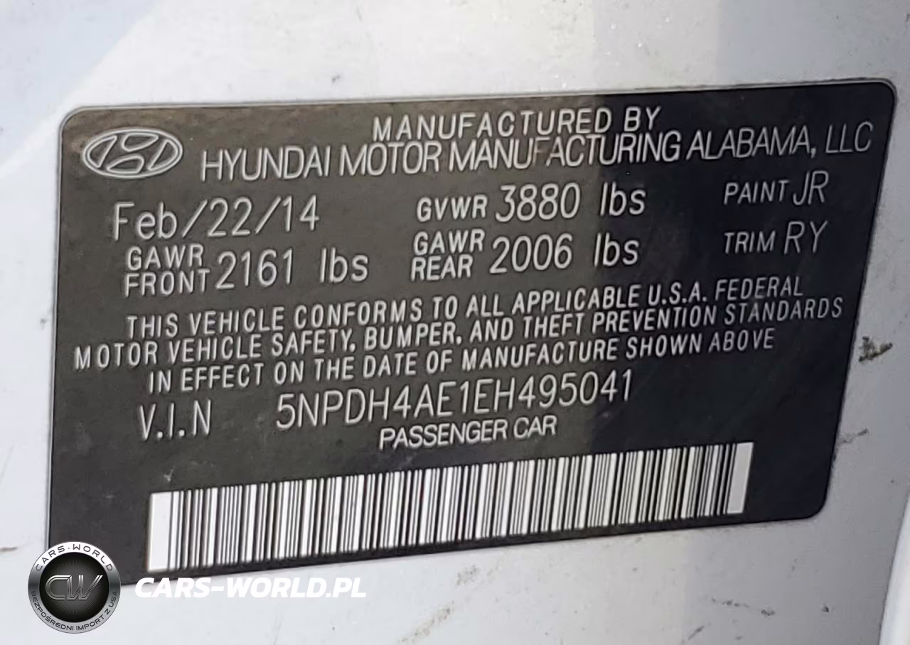 2014 Hyundai Elantra Se VIN:5NPDH4AE1EH495041 - 12