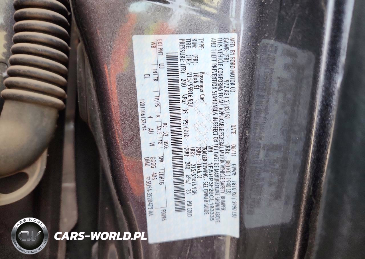 2012 Ford Focus Se VIN:1FAHP3F29CL183335 - 12
