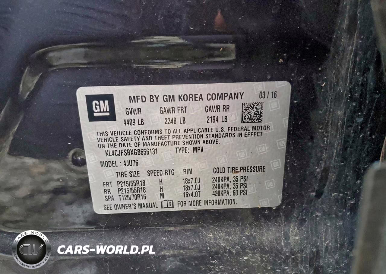 2016 Buick Encore Convenience VIN:KL4CJFSBXGB656131 - 12