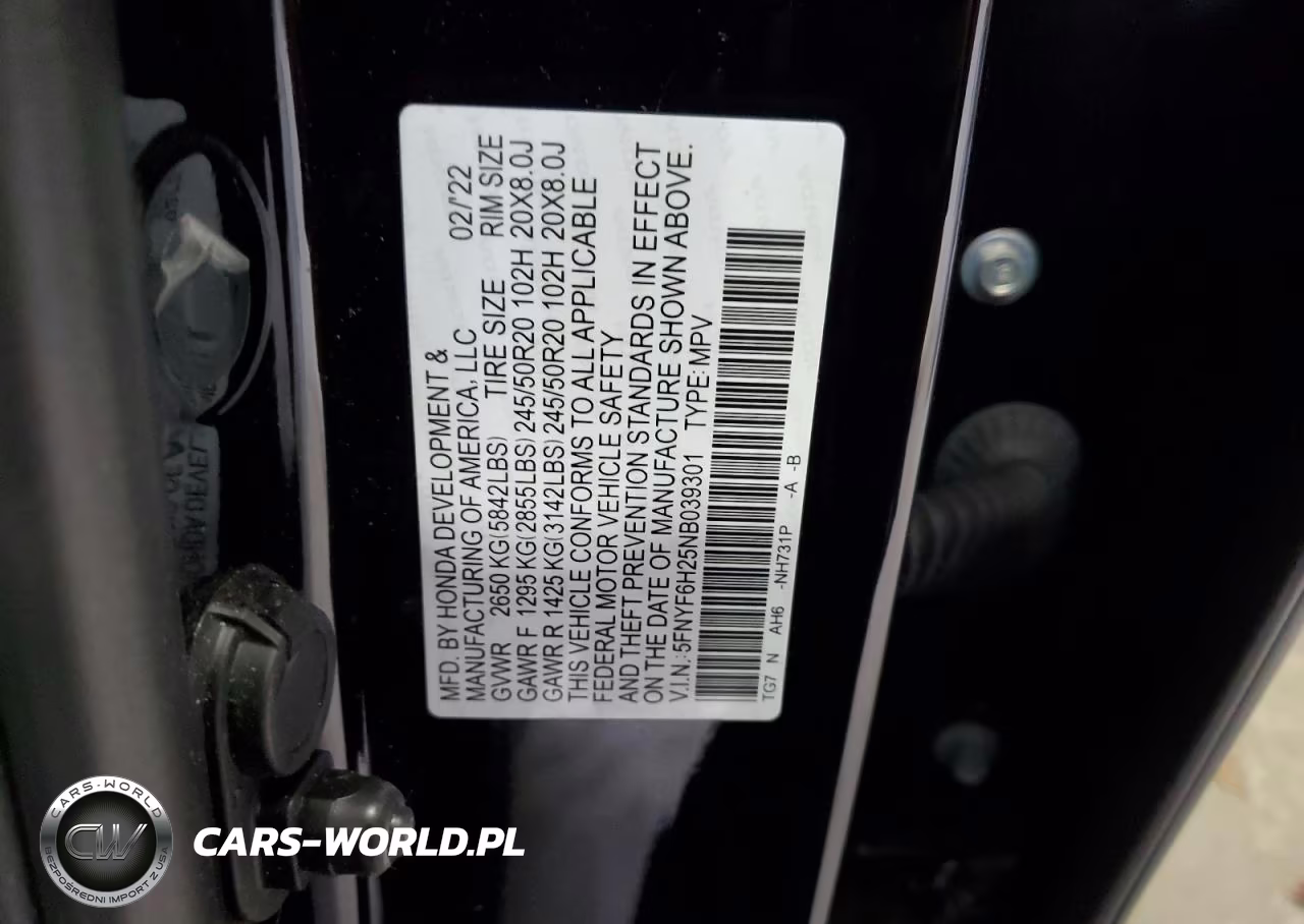 2022 Honda Pilot Se VIN:5FNYF6H25NB039301 - 13