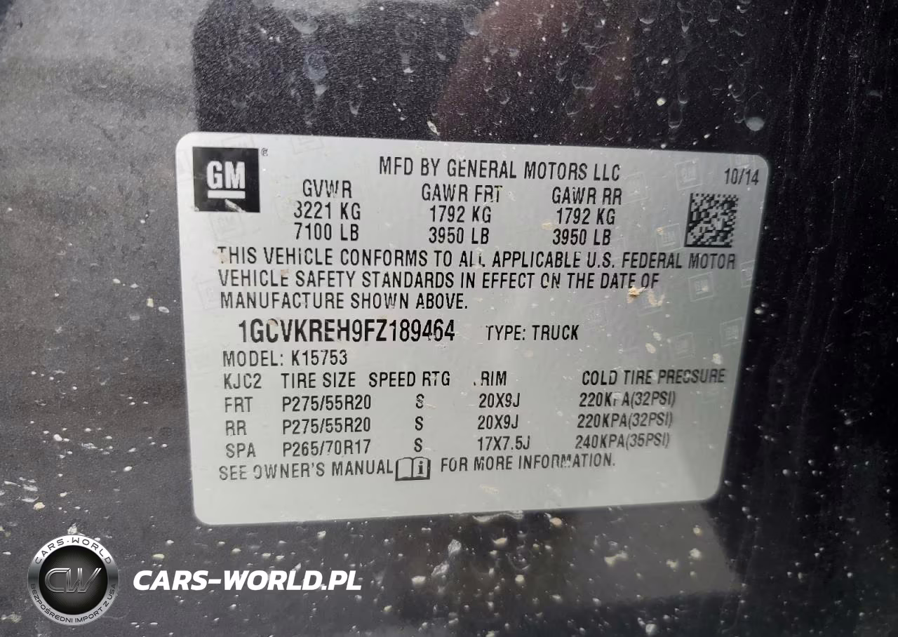 2015 Chevrolet Silverado K1500 Lt VIN:1GCVKREH9FZ189464 - 12