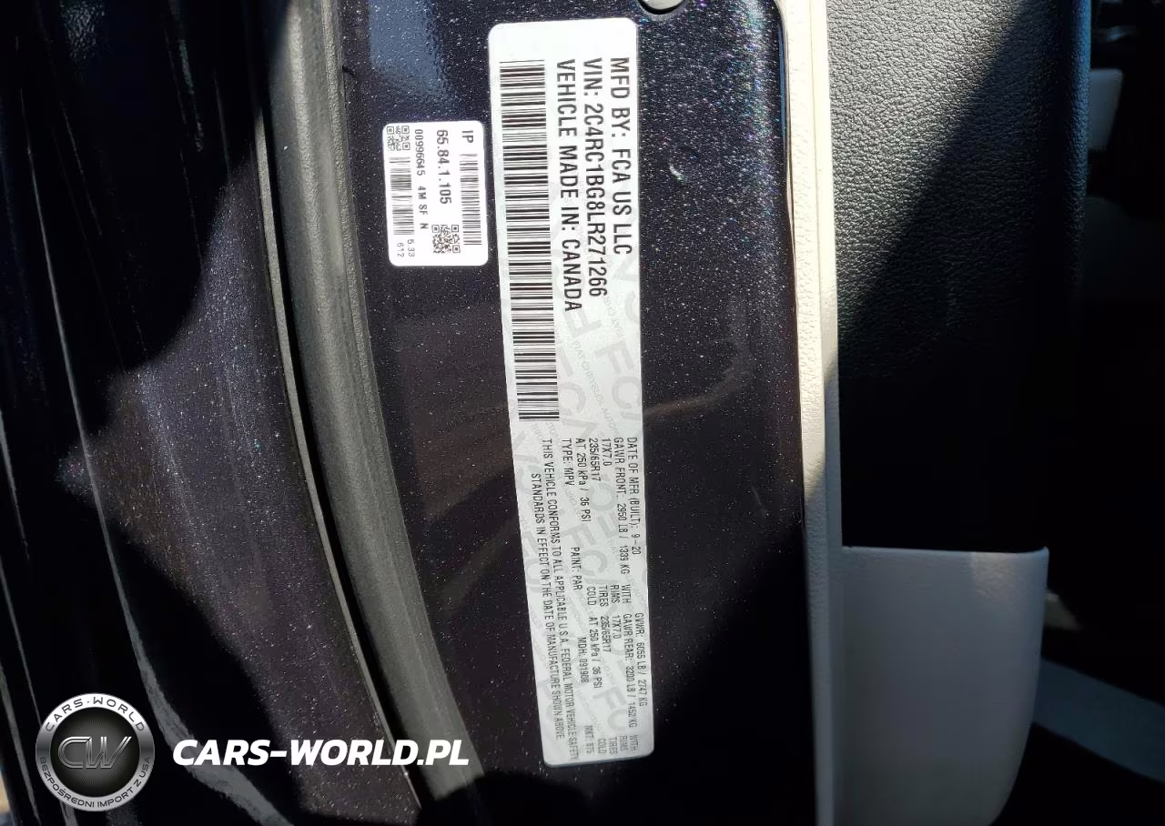 2020 Chrysler Pacifica Touring L VIN:2C4RC1BG8LR271266 - 13