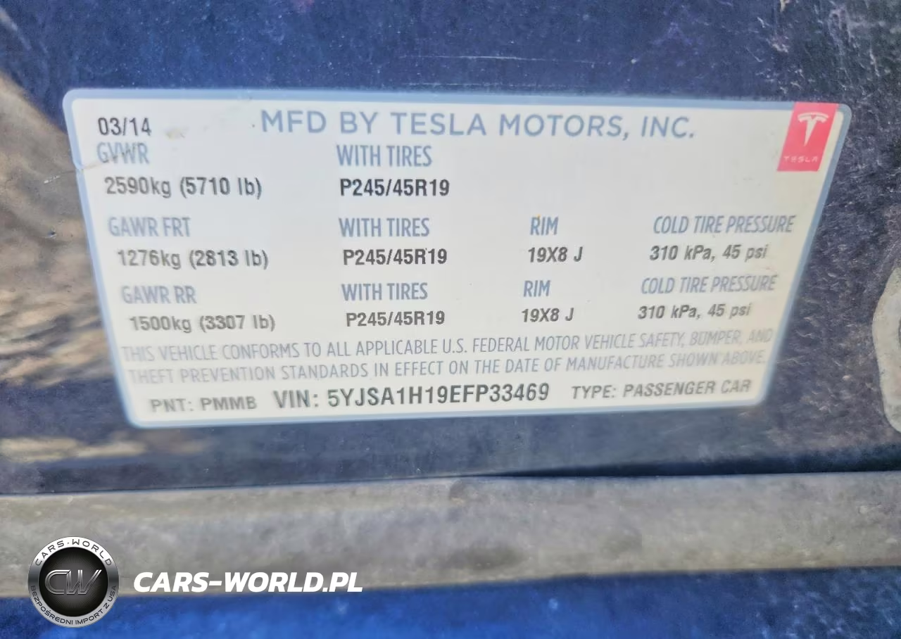 2014 Tesla Model S VIN:5YJSA1H19EFP33469 - 12