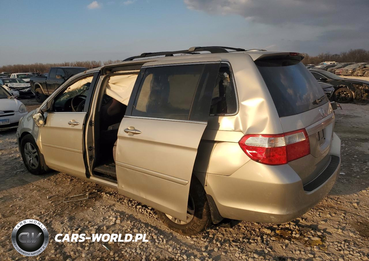 2005 Honda Odyssey Exl VIN:5FNRL38725B047377 - 2