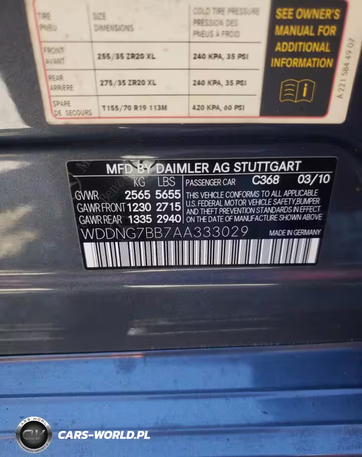 2010 Mercedes-Benz S 550 VIN:WDDNG7BB7AA333029 - 13