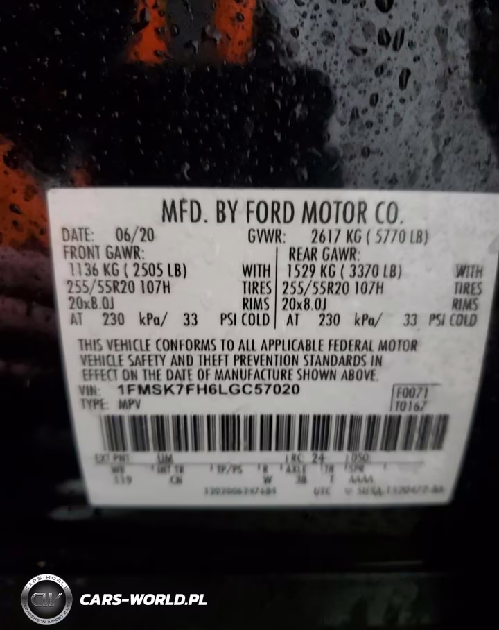 2020 Ford Explorer Limited VIN:1FMSK7FH6LGC57020 - 13