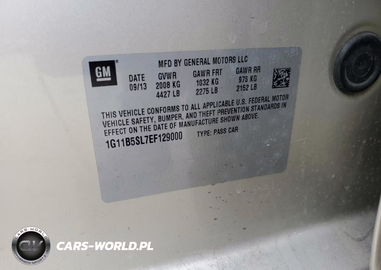 2014 Chevrolet Malibu Ls VIN:1G11B5SL7EF129000 - 12
