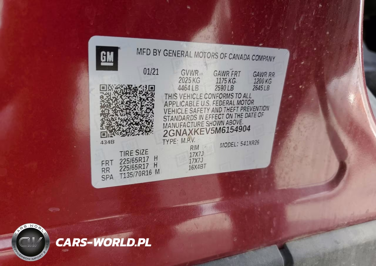 2021 Chevrolet Equinox Lt VIN:2GNAXKEV5M6154904 - 13