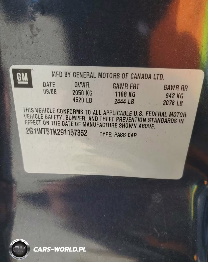 2009 Chevrolet Impala 1Lt VIN:2G1WT57K291157352 - 12