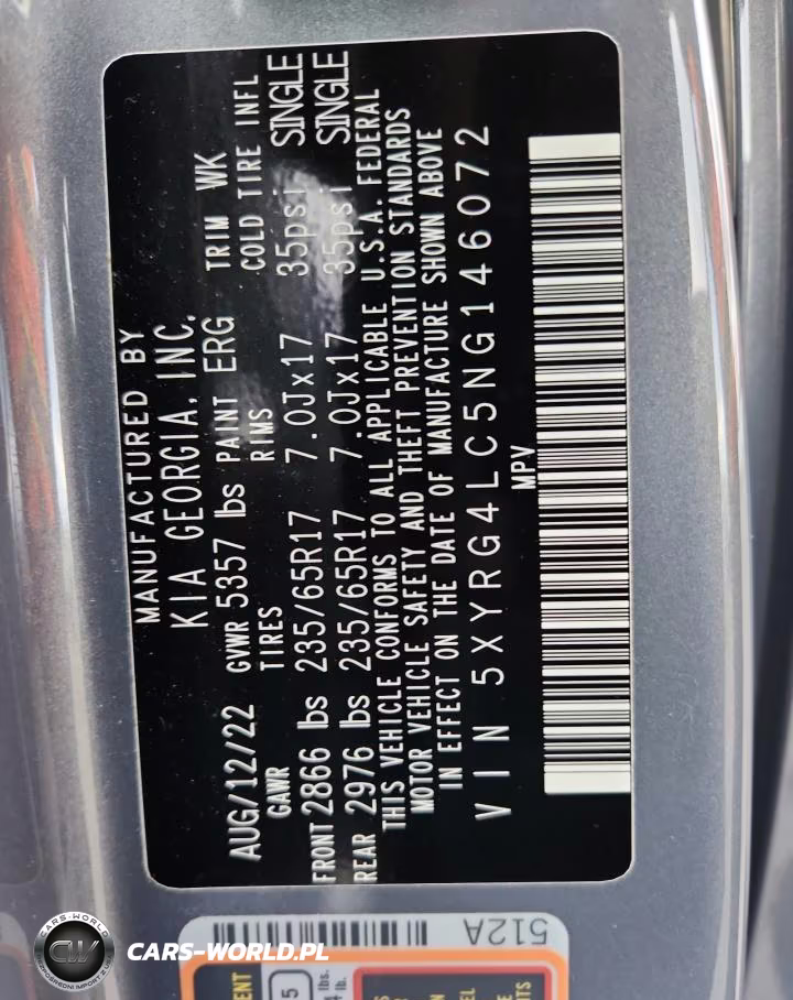 2022 Kia Sorento Lx VIN:5XYRG4LC5NG146072 - 13