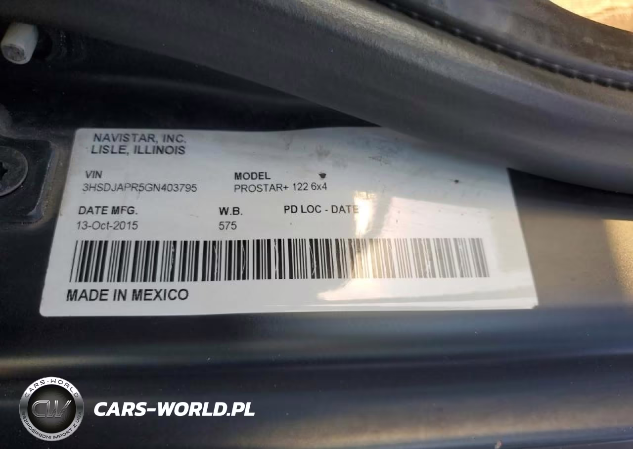 2016 International Prostar Semi Truck VIN:3HSDJAPR5GN403795 - 10
