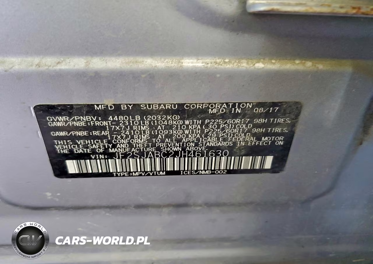 2018 Subaru Forester 2.5I VIN:JF2SJABC2JH461630 - 13