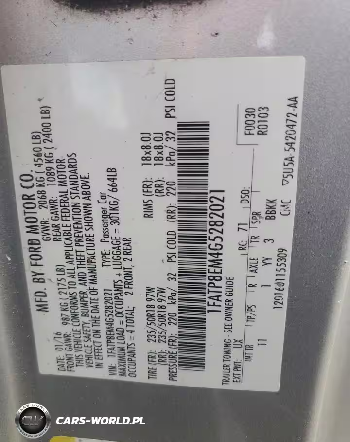 2016 Ford Mustang VIN:1FATP8EM4G5282021 - 12