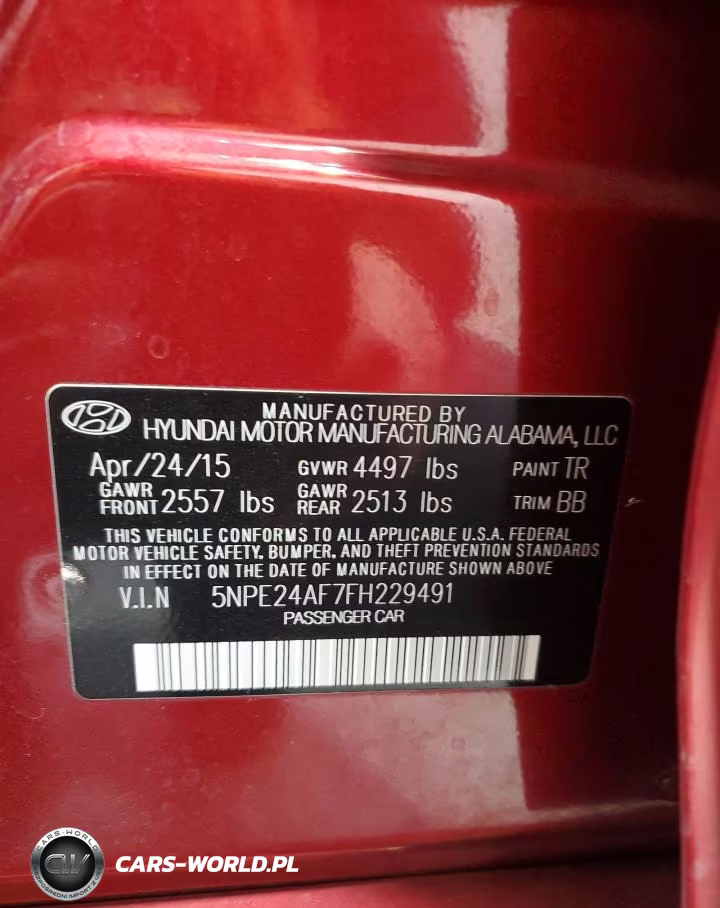 2015 Hyundai Sonata Se VIN:5NPE24AF7FH229491 - 13