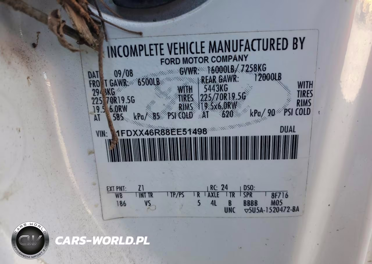 2008 Ford F450 Super Duty Vacuum Truck VIN:1FDXX46R88EE51498 - 12