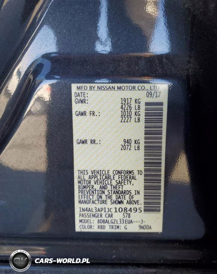 2018 Nissan Altima 2.5 VIN:1N4AL3AP1JC108495 - 12