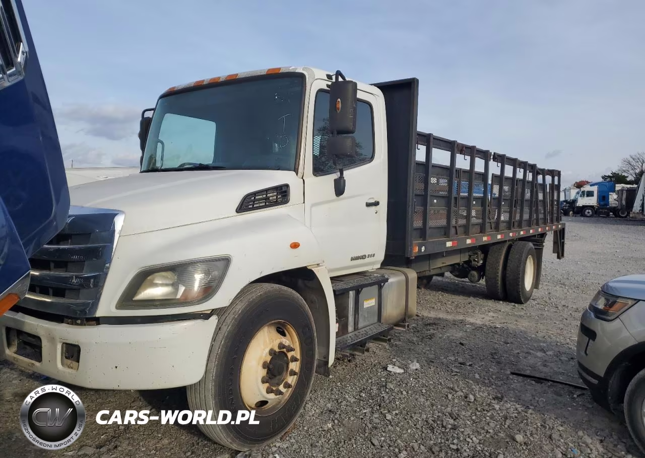 2016 Hino 258-268 Flatbed Truck VIN:5PVNJ8JT7G4S56598 - 2