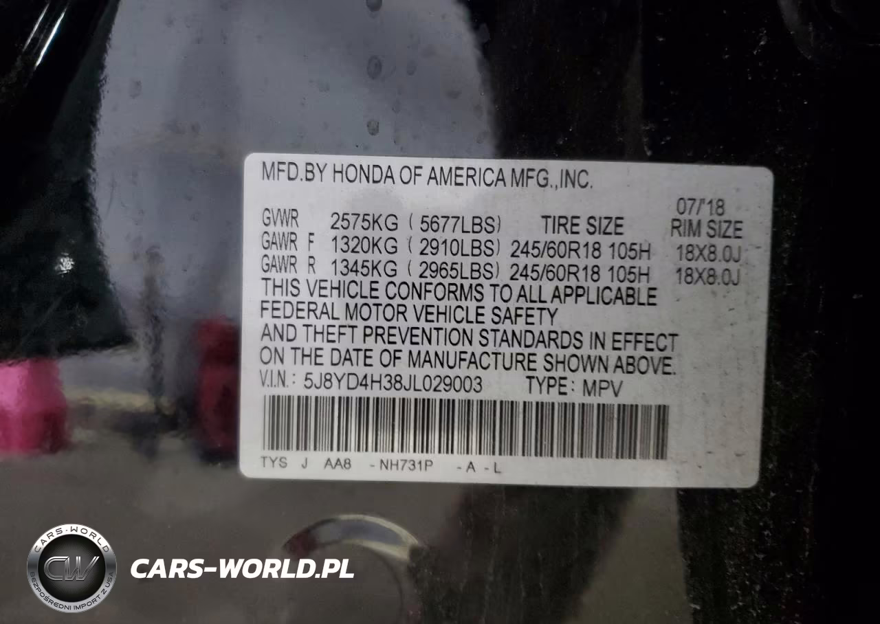 2018 Acura Mdx VIN:5J8YD4H38JL029003 - 13