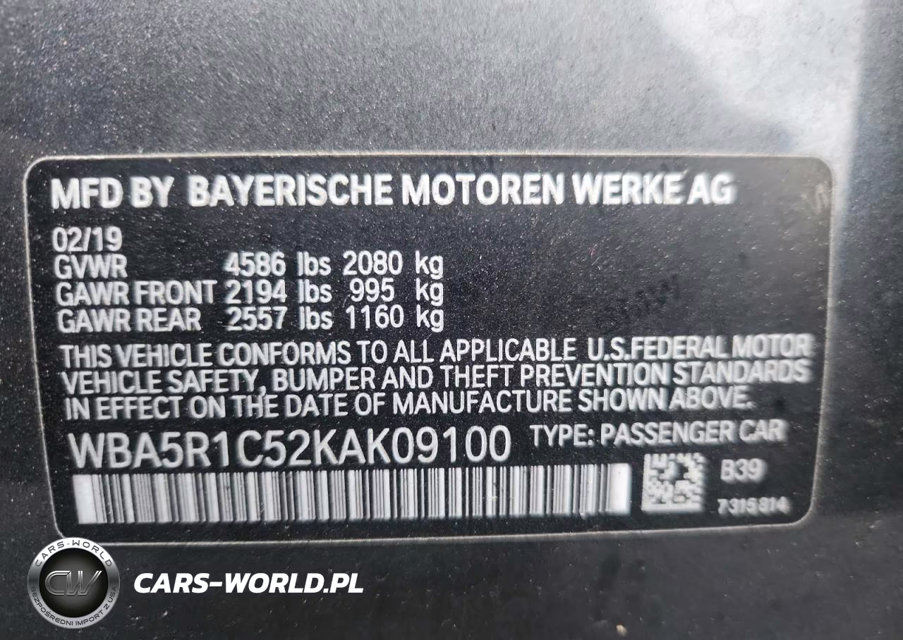2019 BMW 330I VIN:WBA5R1C52KAK09100 - 12