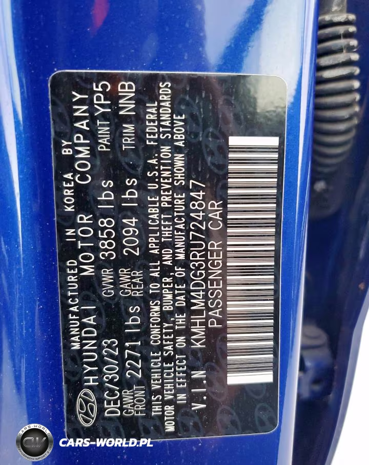 2024 Hyundai Elantra Sel VIN:KMHLM4DG3RU724847 - 12