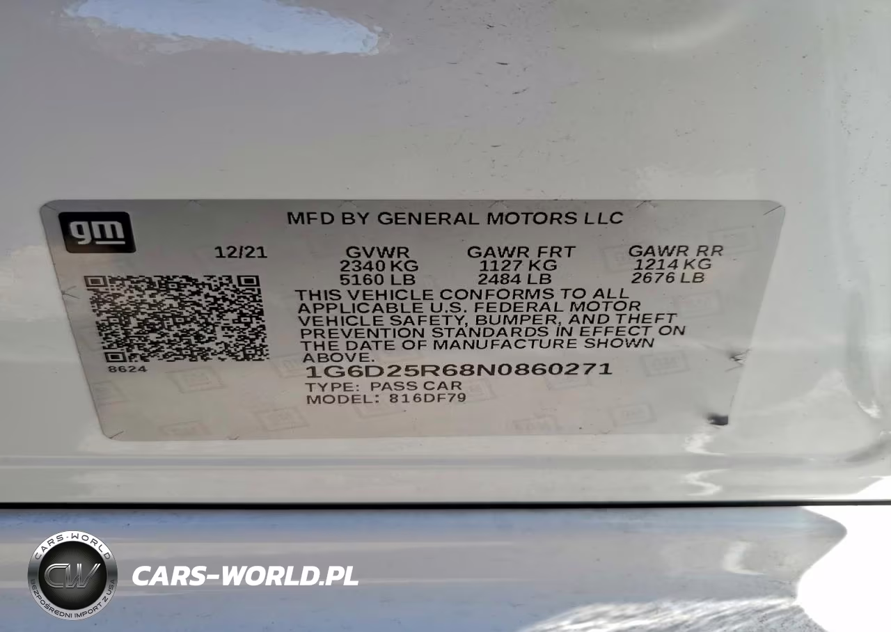 2022 Cadillac Ct5-V Blackwing VIN:1G6D25R68N0860271 - 12