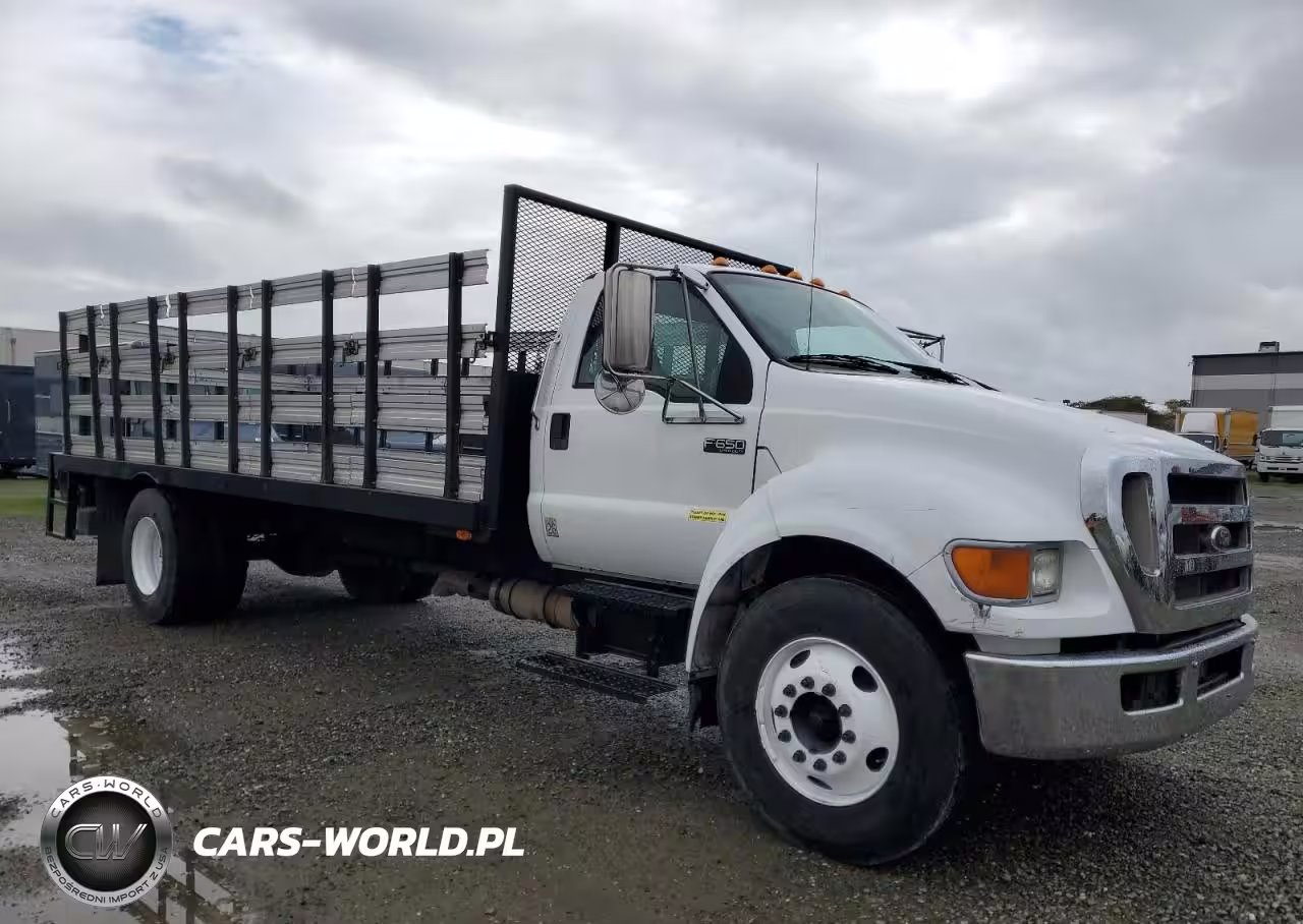 2010 Ford F650 Super Duty Flatbed Truck VIN:3FRNF6FBXAV271210 - 4
