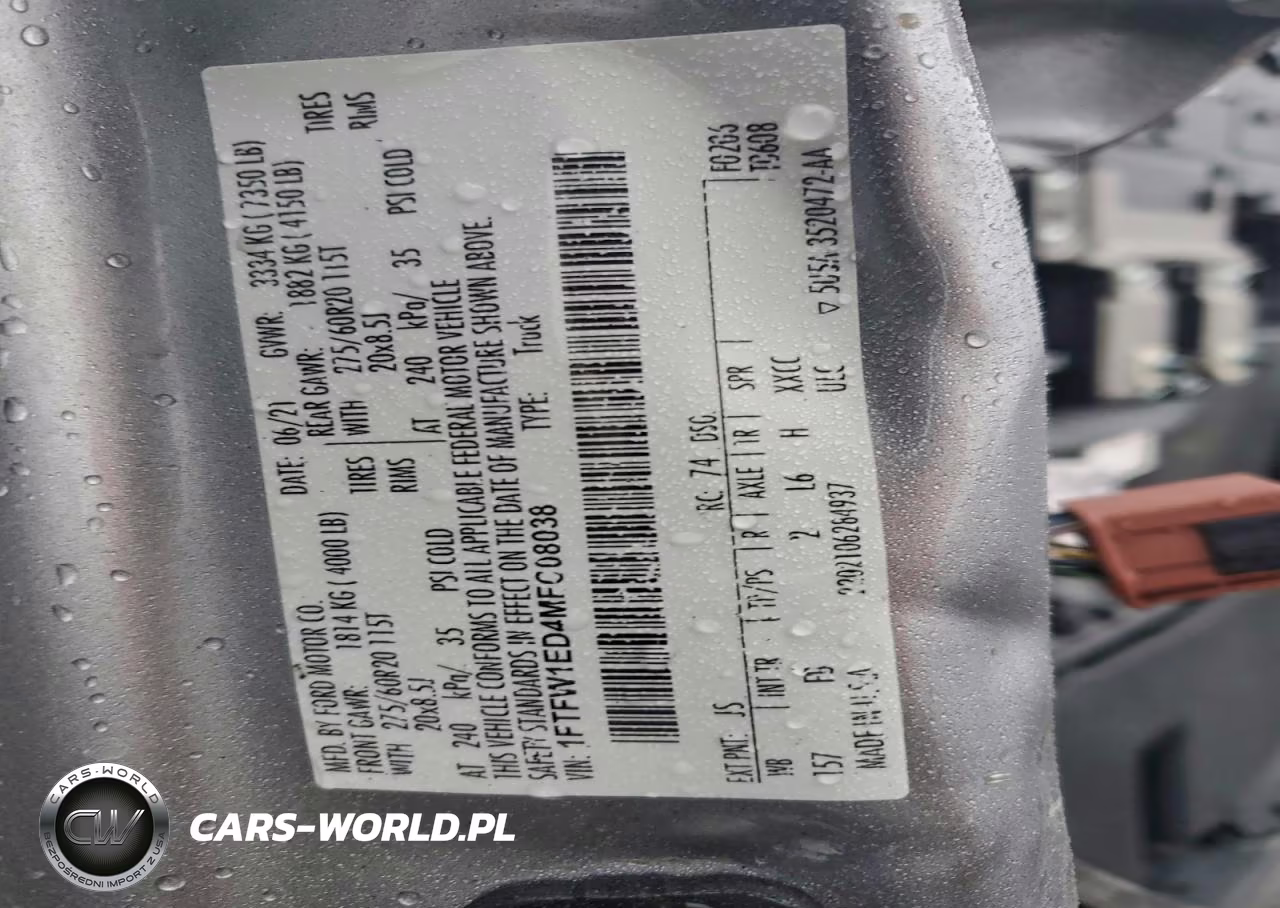 2021 Ford F150 Supercrew VIN:1FTFW1ED4MFC08038 - 13