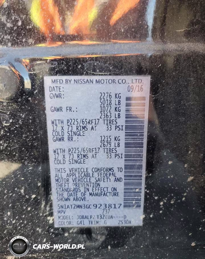 2016 Nissan Rogue S VIN:5N1AT2MN3GC923817 - 14