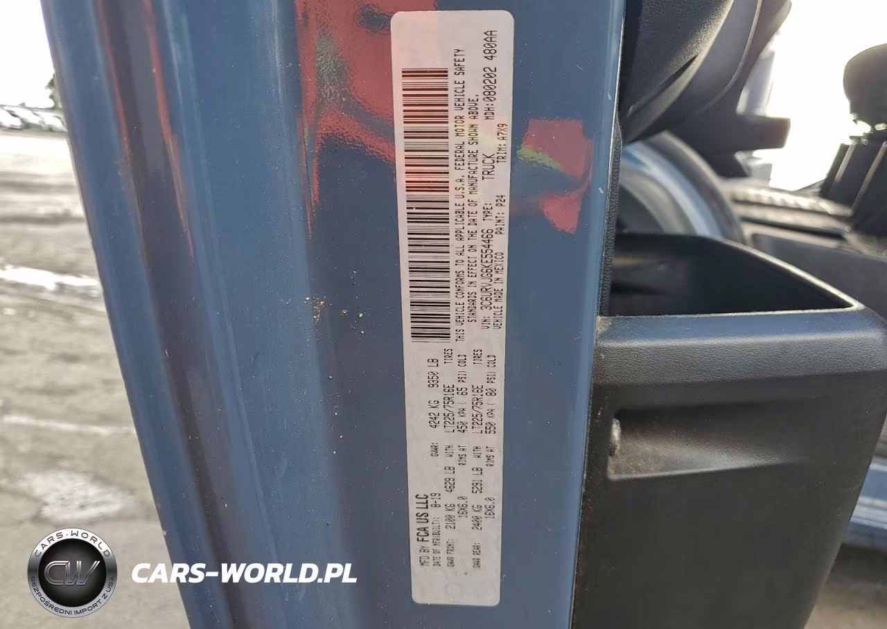 2019 Ram Promaster 3500 Utility - Service Van VIN:3C6URVJG6KE554466 - 14