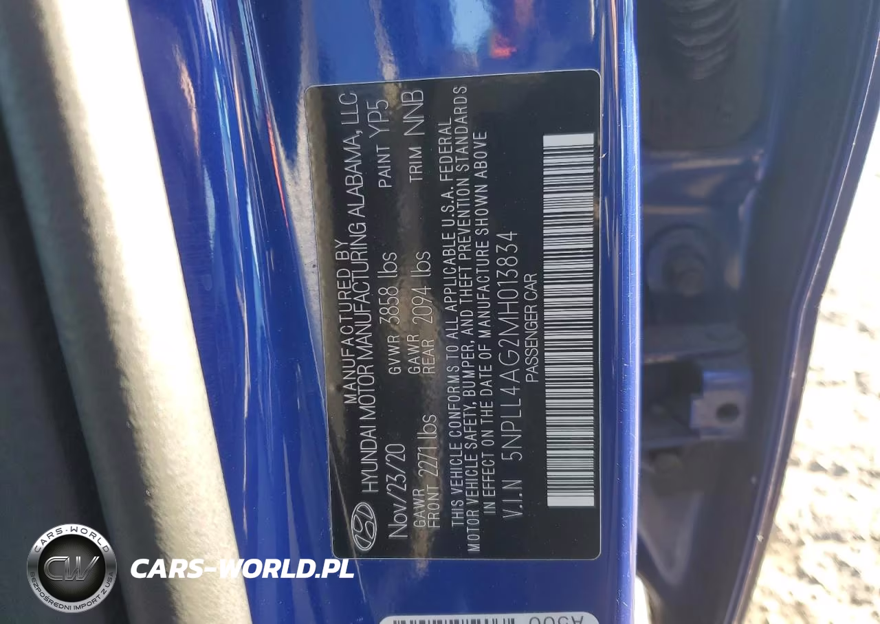 2021 Hyundai Elantra VIN:5NPLL4AG2MH013834 - 12