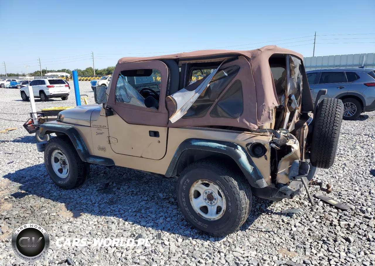1999 Jeep Wrangler - Tj Sport VIN:1J4FY19S3XP444384 - 2