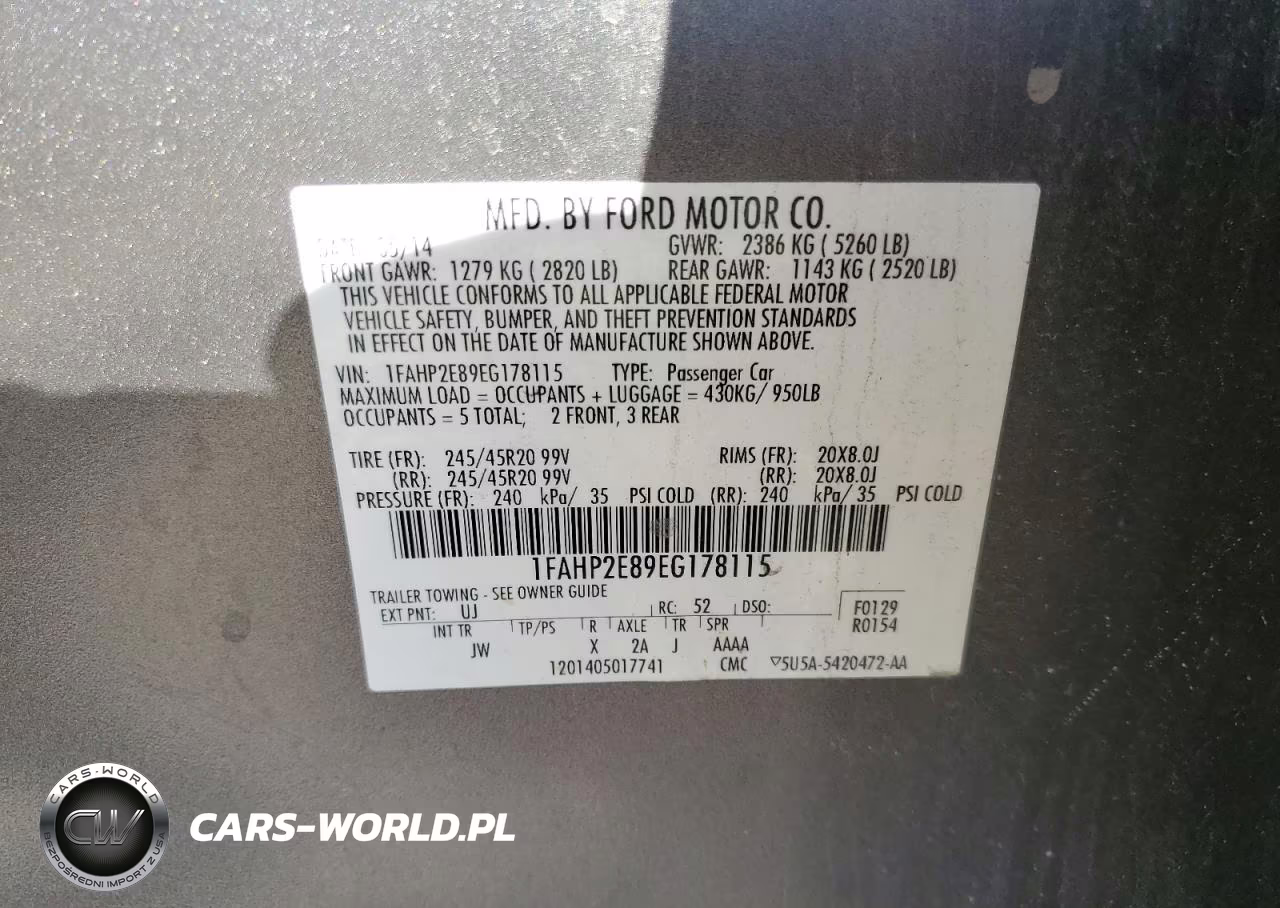 2014 Ford Taurus Sel VIN:1FAHP2E89EG178115 - 12
