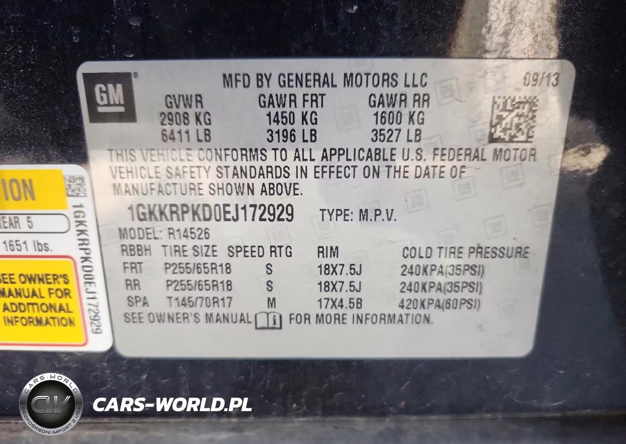 2014 GMC Acadia Sle VIN:1GKKRPKD0EJ172929 - 13