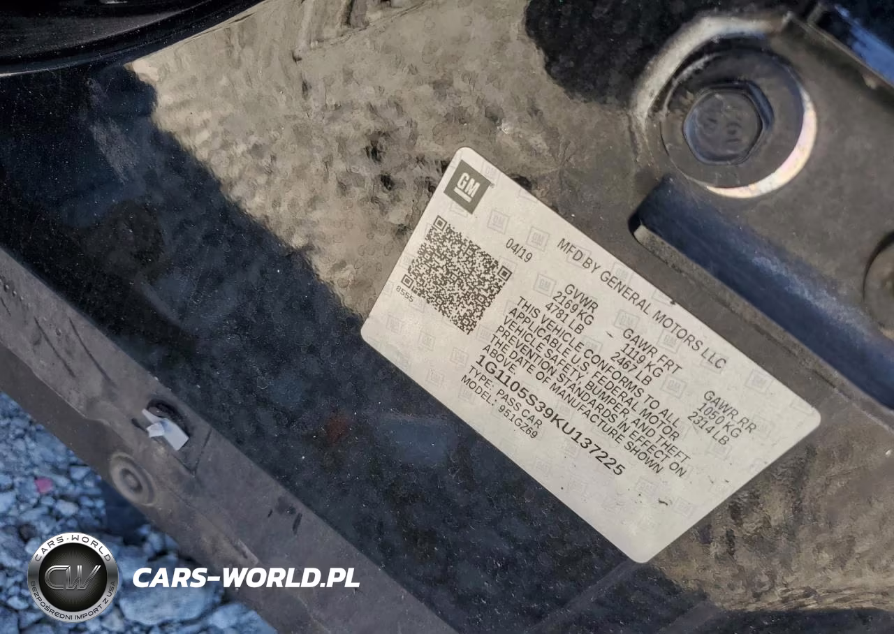 2019 Chevrolet Impala Premier VIN:1G1105S39KU137225 - 12