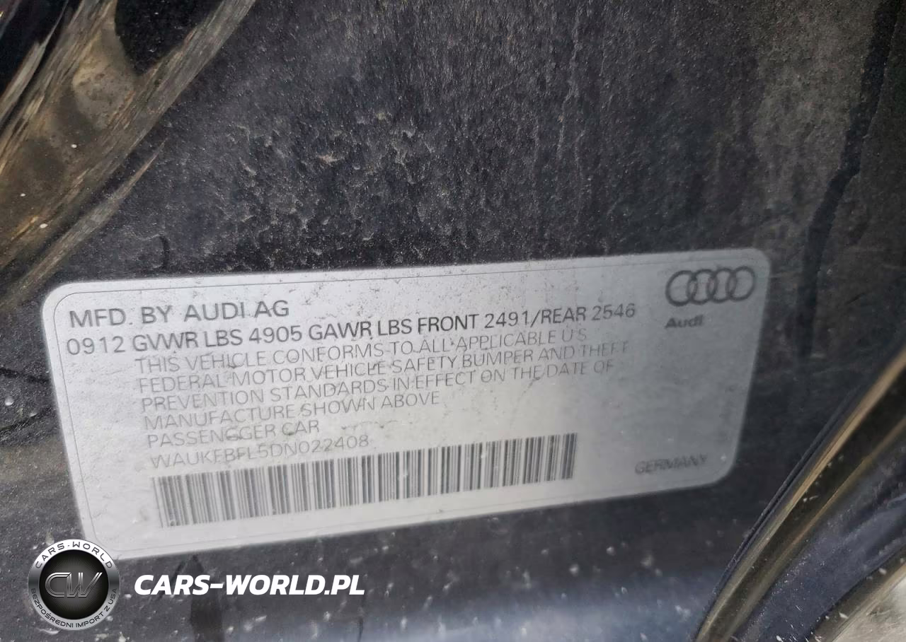 2013 Audi A4 Prestige VIN:WAUKFBFL5DN022408 - 12