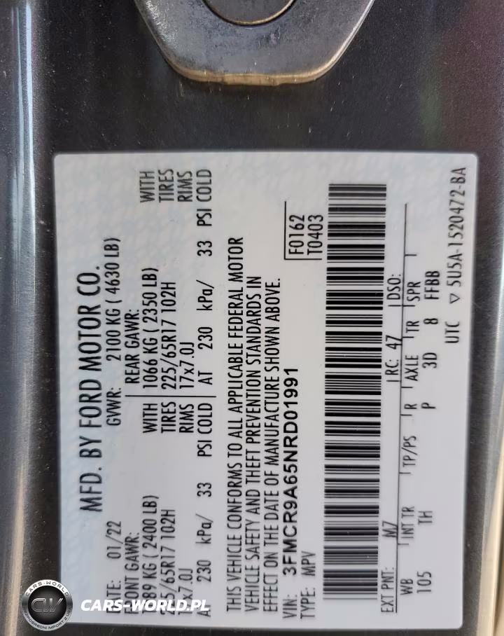 2022 Ford Bronco Sport VIN:3FMCR9A65NRD01991 - 14