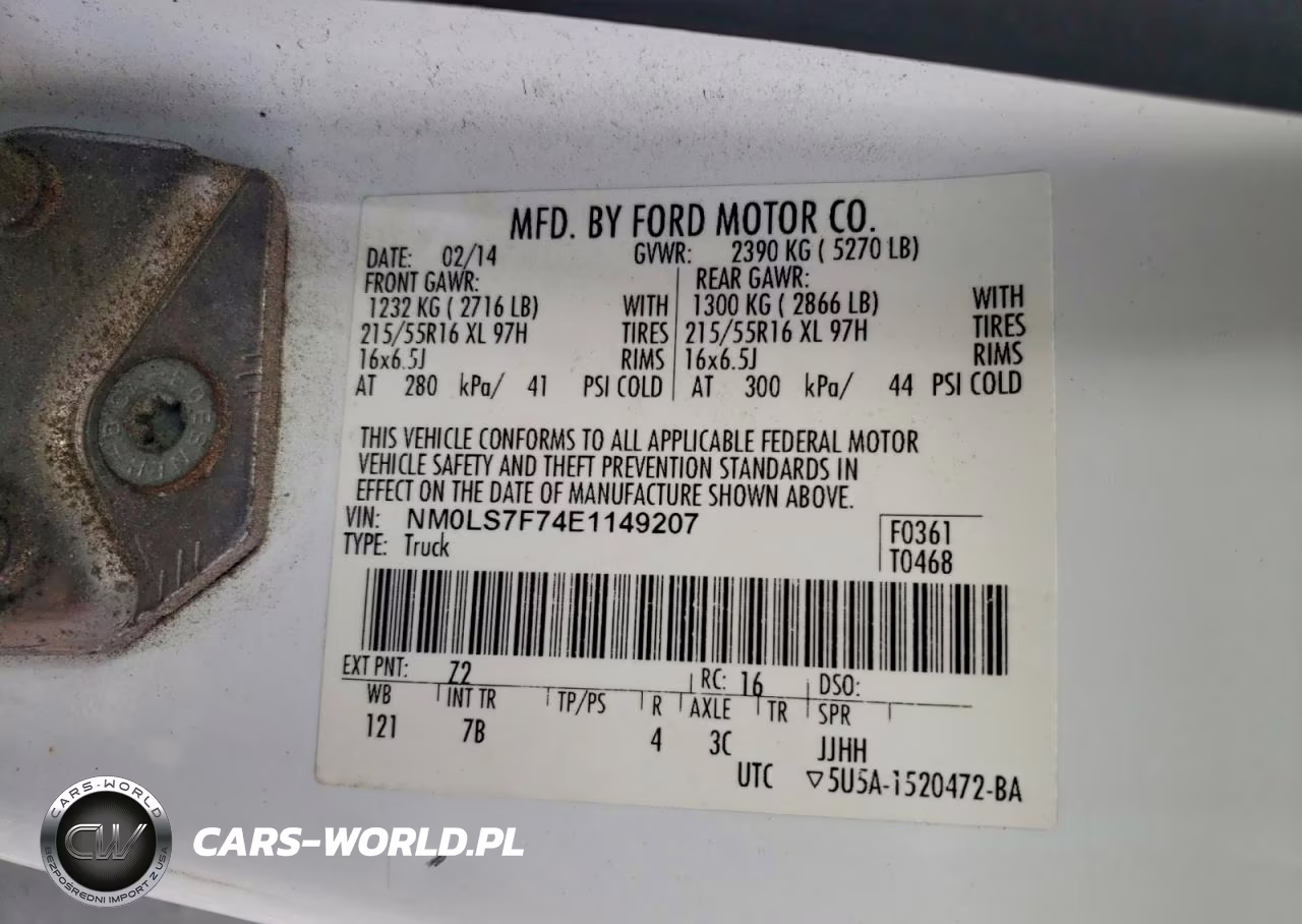 2014 Ford Transit Connect Delivery Van VIN:NM0LS7F74E1149207 - 13