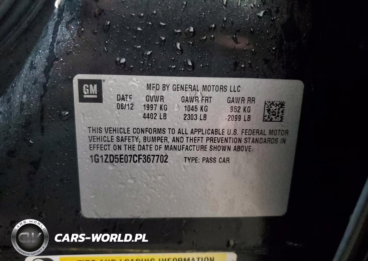 2012 Chevrolet Malibu 2Lt VIN:1G1ZD5E07CF367702 - 13