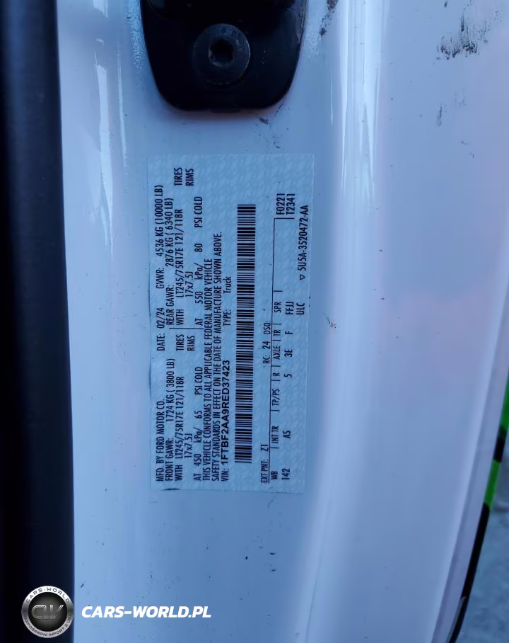 2024 Ford F250 Super Duty VIN:1FTBF2AA9RED37423 - 12