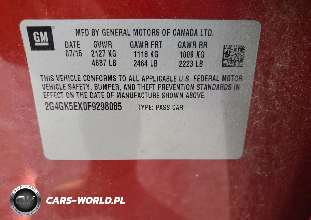 2015 Buick Regal VIN:2G4GK5EX0F9298085 - 12