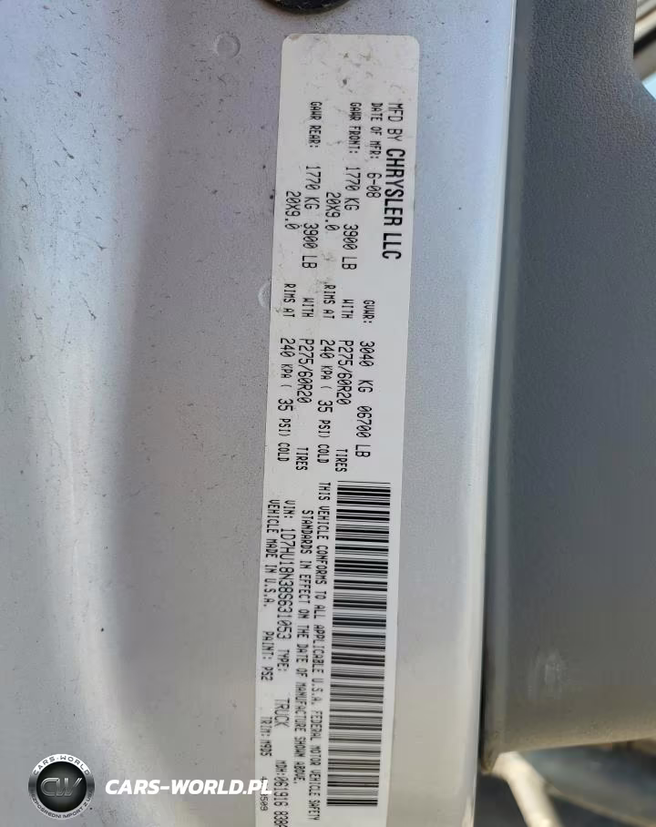 2008 Dodge Ram 1500 St VIN:1D7HU18N38S631053 - 12