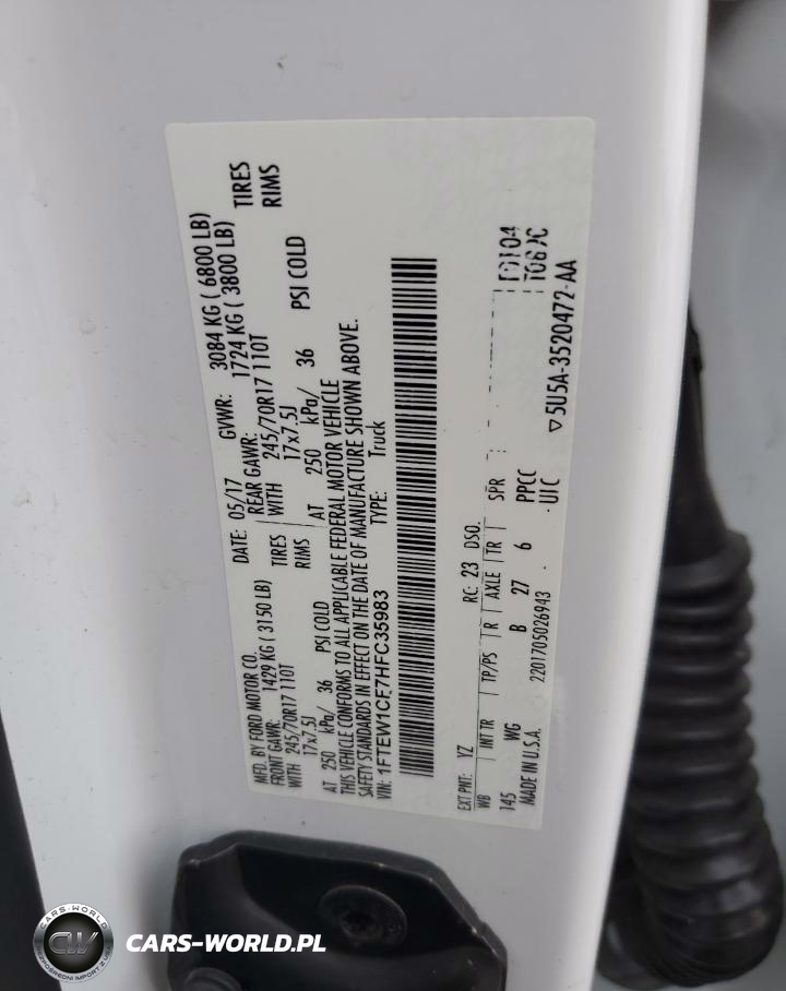 2017 Ford F150 Supercrew VIN:1FTEW1CF7HFC35983 - 12