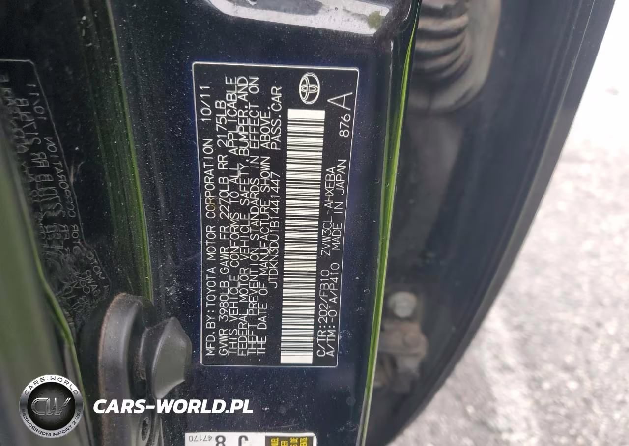 2011 Toyota Prius VIN:JTDKN3DU1B1441447 - 12